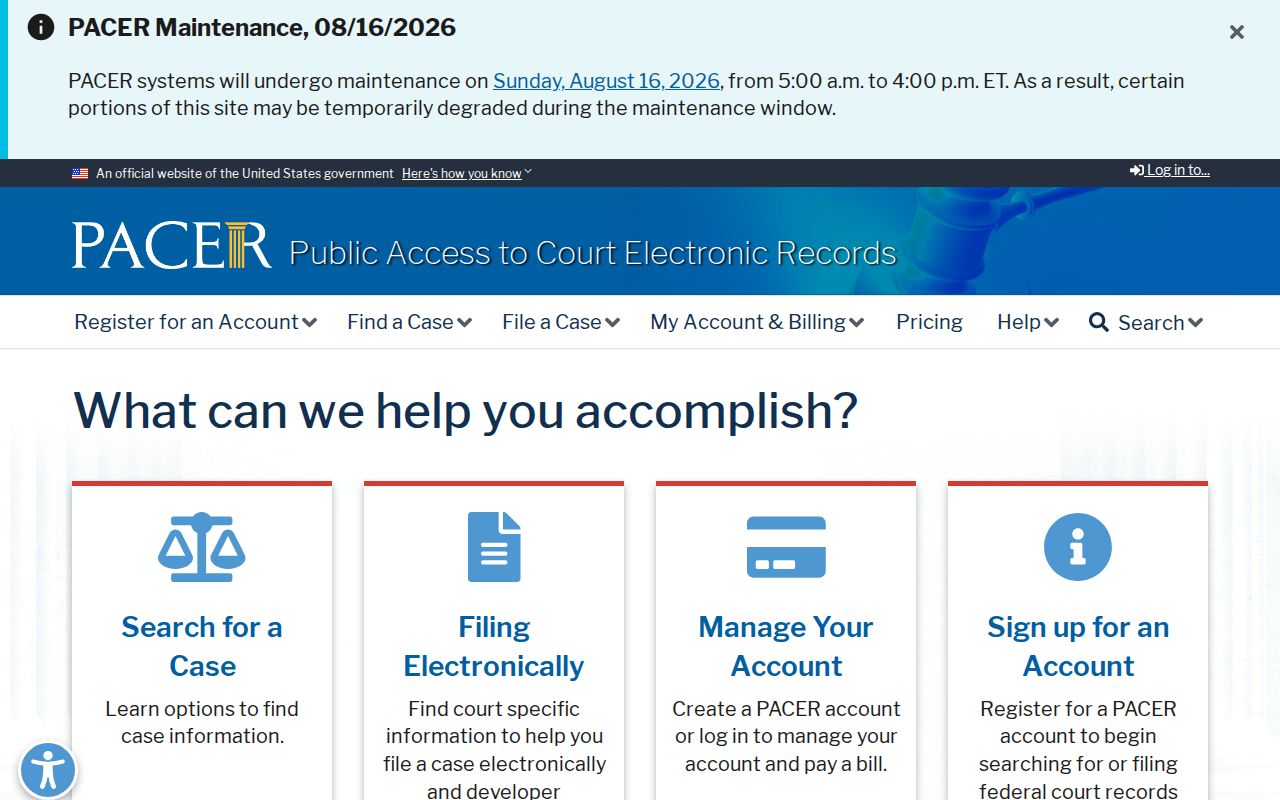 PACER comparison for Moffat County court records