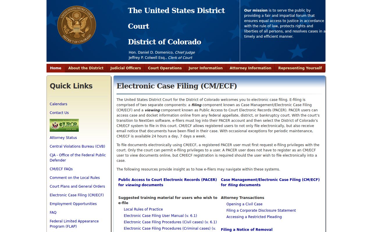 Craig court docket compared with federal filing