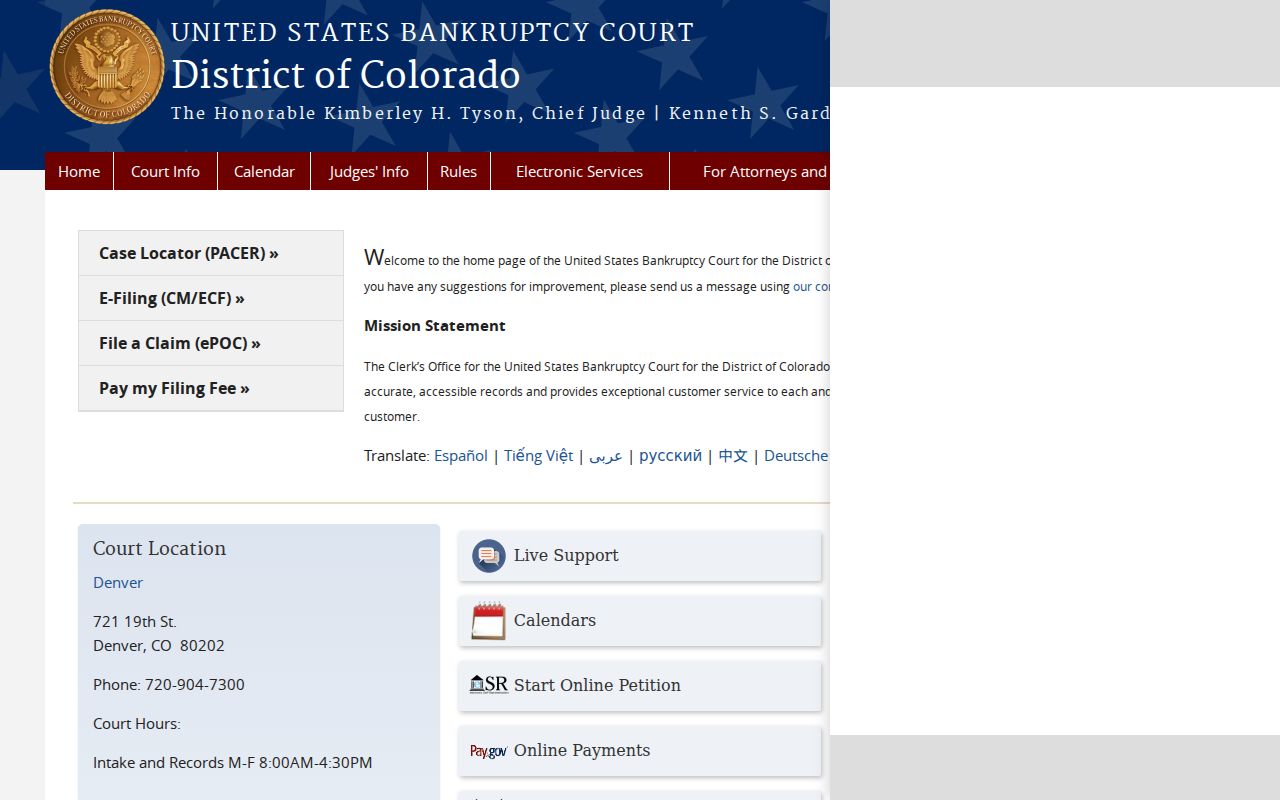 Federal court source distinguished from the Moffat County court docket